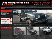 Tablet Screenshot of jeepwranglerforsale.co.uk